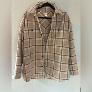 Helsa Plaid Flannel Overshirt